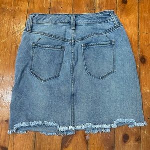 Denim mini skirt